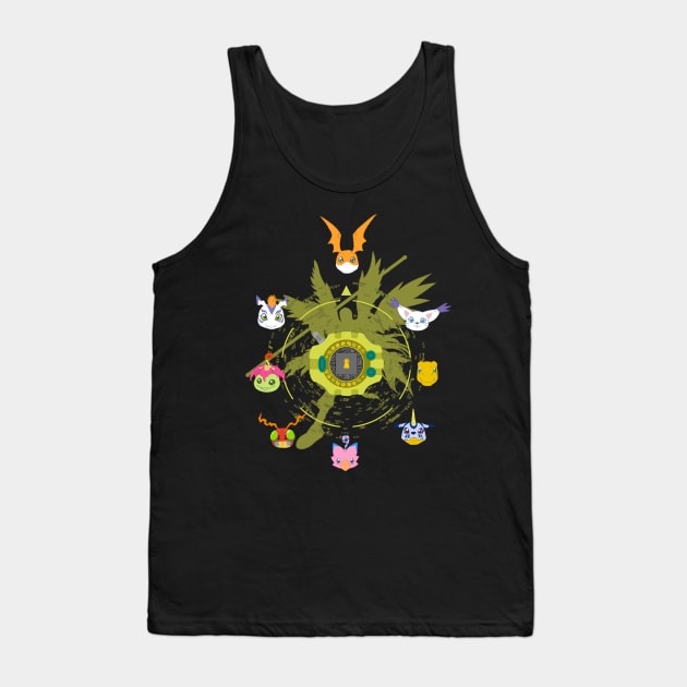 Digi Roulette, yellow Tank Top by ManuLuce